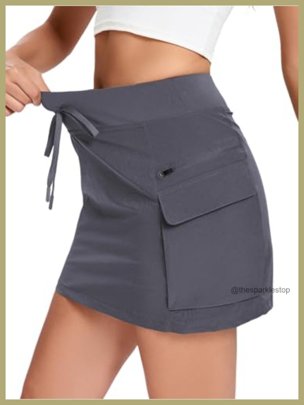 Women's Athletic Skort with Pockets High Waisted Golf Hiking Skirt